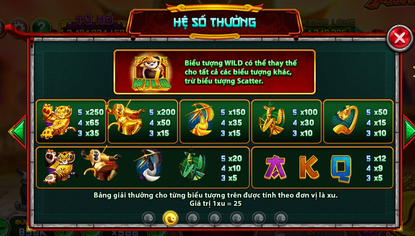 Game nổ hũ KungFu Panda tại iWin Club